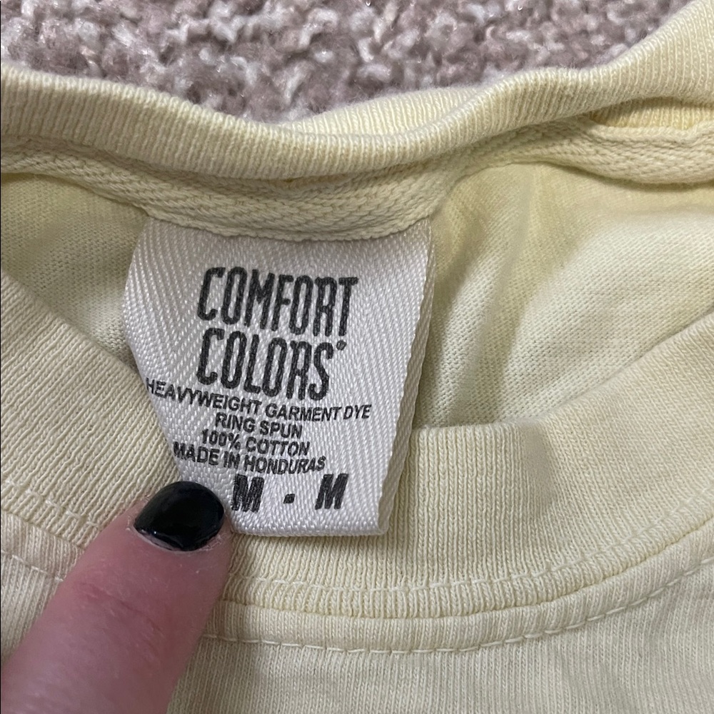 Men's Pale Yellow Graphic T-Shirt - Picture 3 of 4